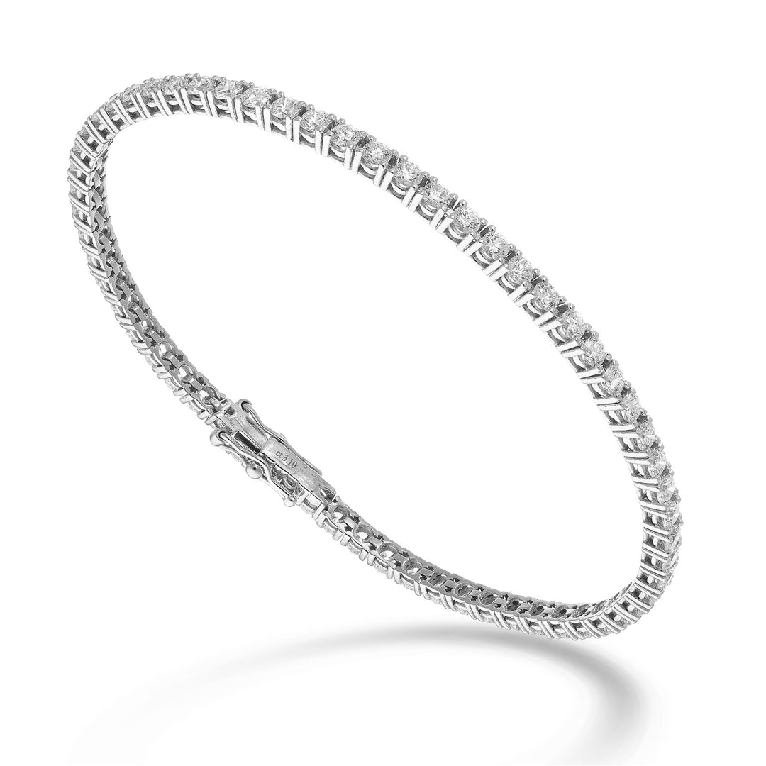 World Diamond Group gjutna tennisarmband. ljustråd ct 0,035 vardera BTF800D0035-175-25343110193