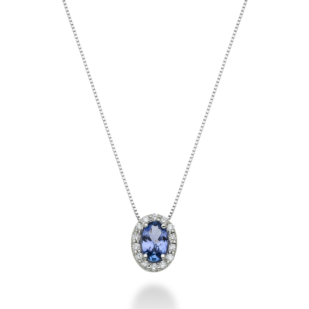 Mikiko cl 18k tanzanit n. oval 6x4 ct.0.38 dia ct.0.09 MD5059O4TZN