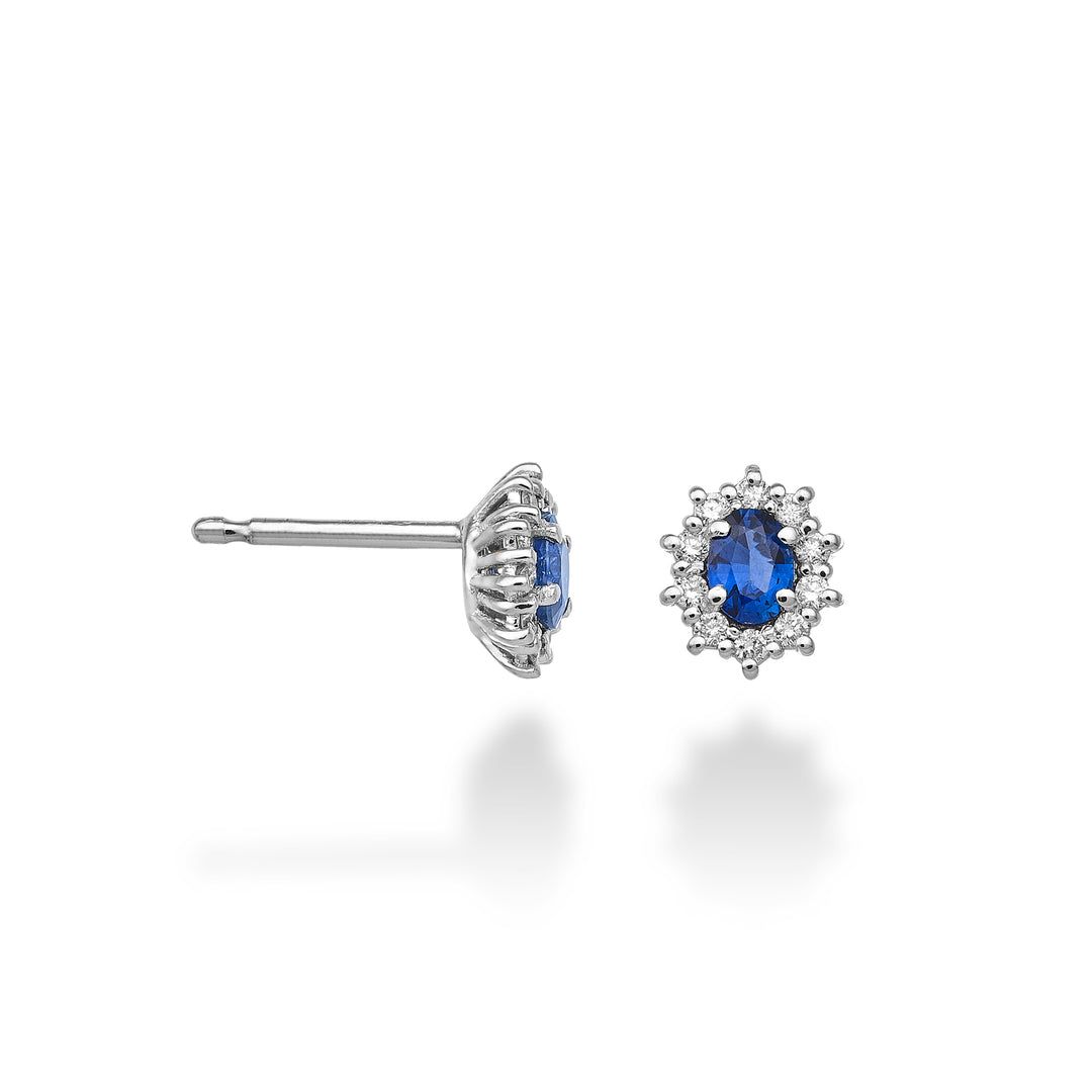 Mikiko oder 9k Saphir n. oval 4x3 ct.0,40 Durchm. 0,16 ct MO5103R4ZFN