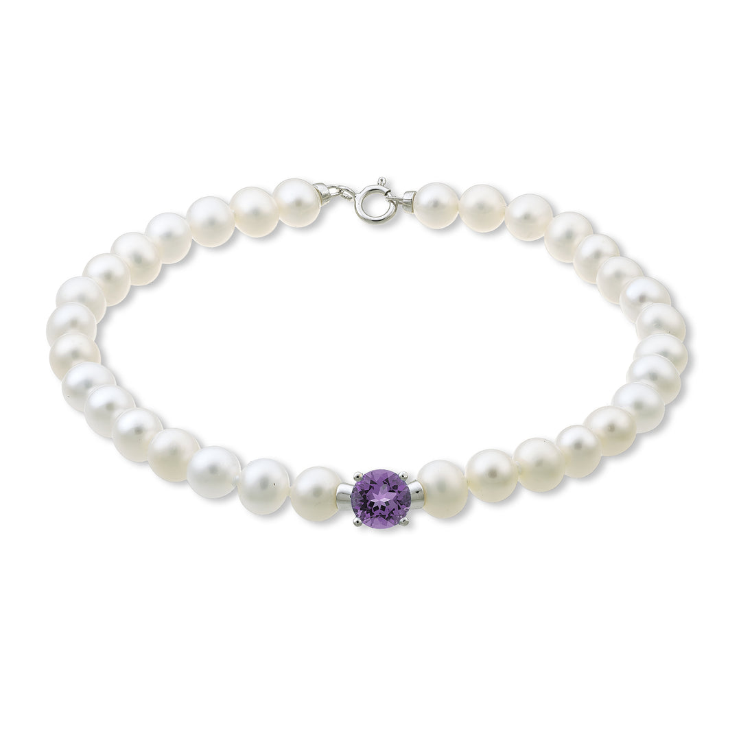 Nihama br 18k fw 5-5,5 runder Amethyst 6 ct.0,70 Federring NB1018O4AMET50