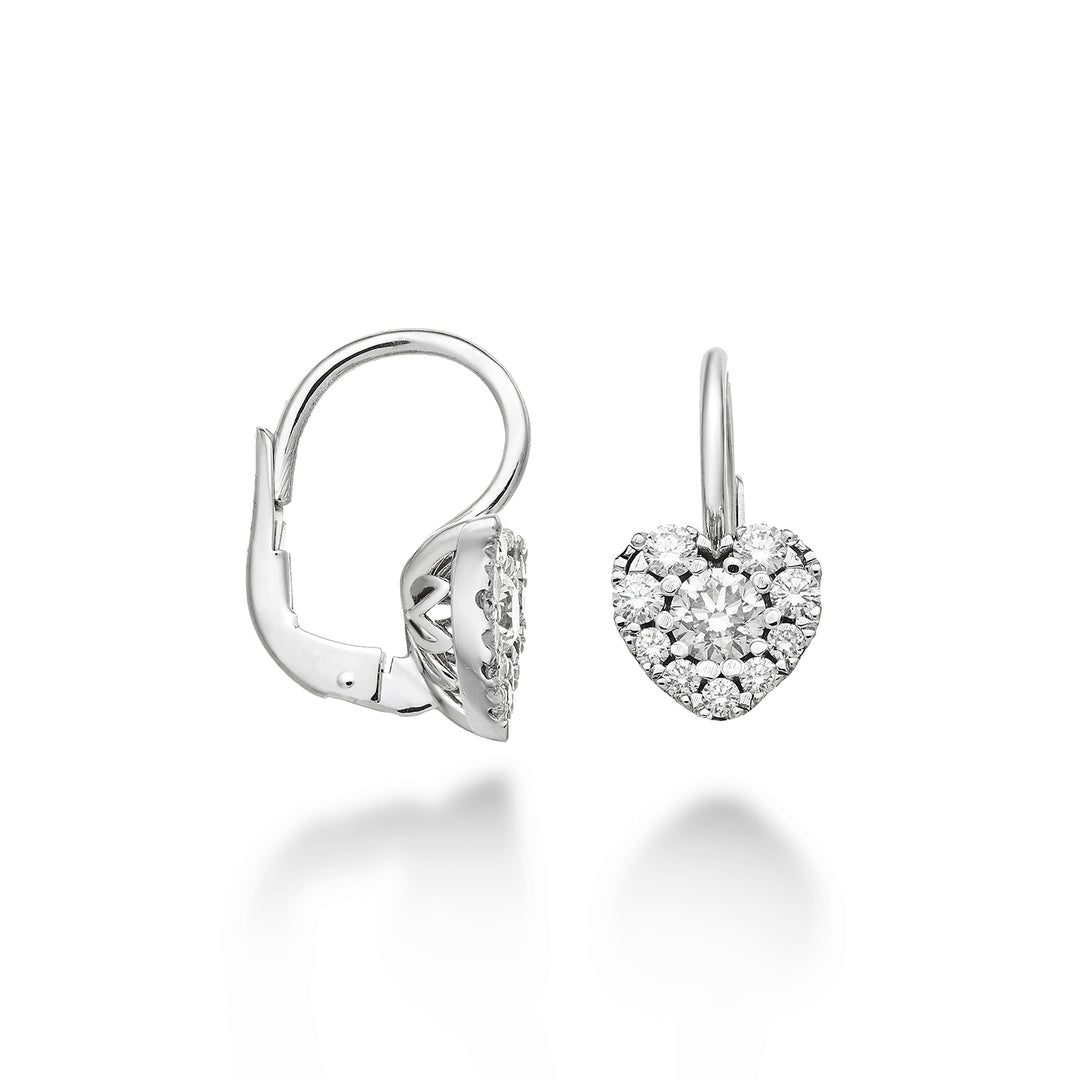 Golay multi-stone earrings center heart ct. 0.05 monach OCM001DI05M-23074110010