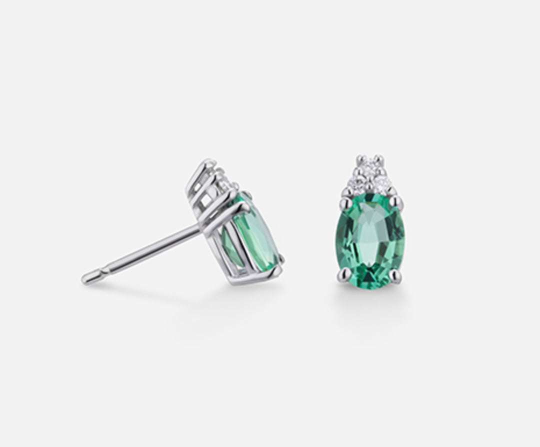 Nihama oder 18 Karat Smaragd Nr. oval 7x5 ct.1,20 dia ct.0,09 NO5034O4SMN120