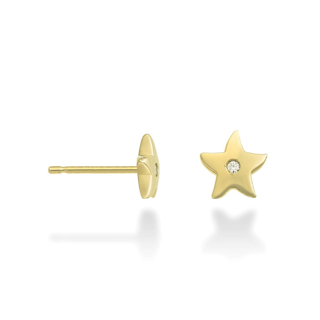 Nihama eller 18 karat stjerne 0,02 karat gult guld NO5108O1BR002