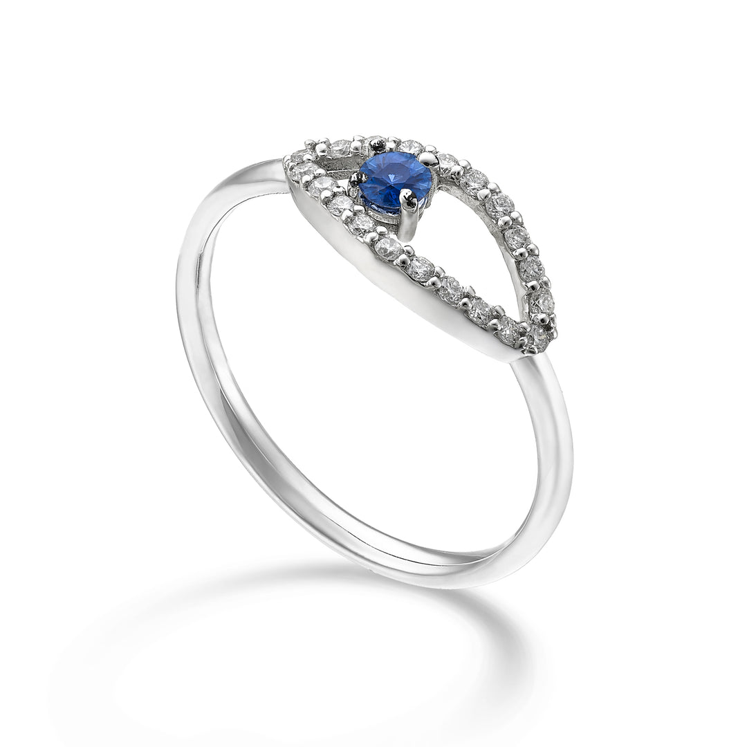 World Diamond Group en 18k "öga" safir nr. 0,11 ct diam. ct.0.15 GA5186O4ZFN026