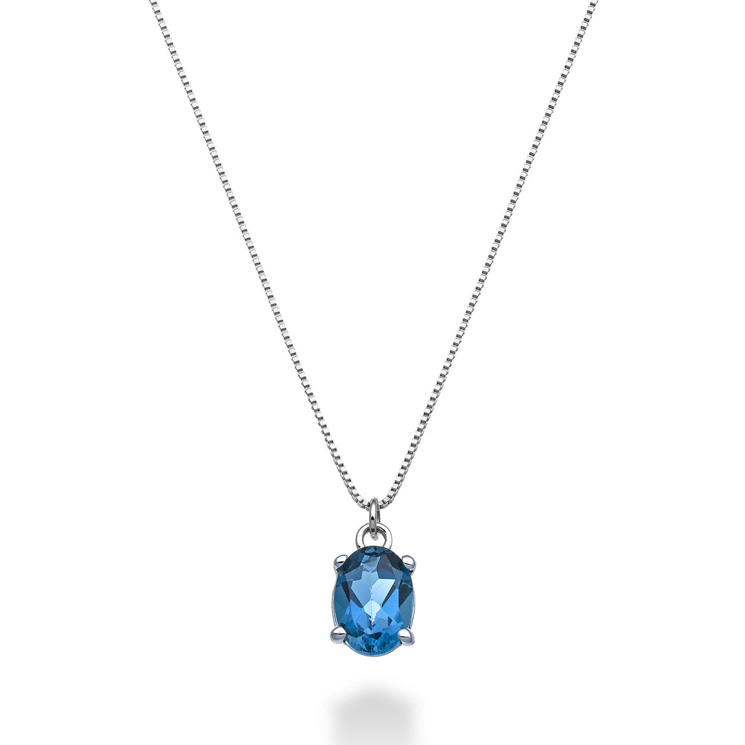 Mikiko cl 18k ovaler Londoner Blautopas 7x5 ct.1,00 MD5141O4TPBL