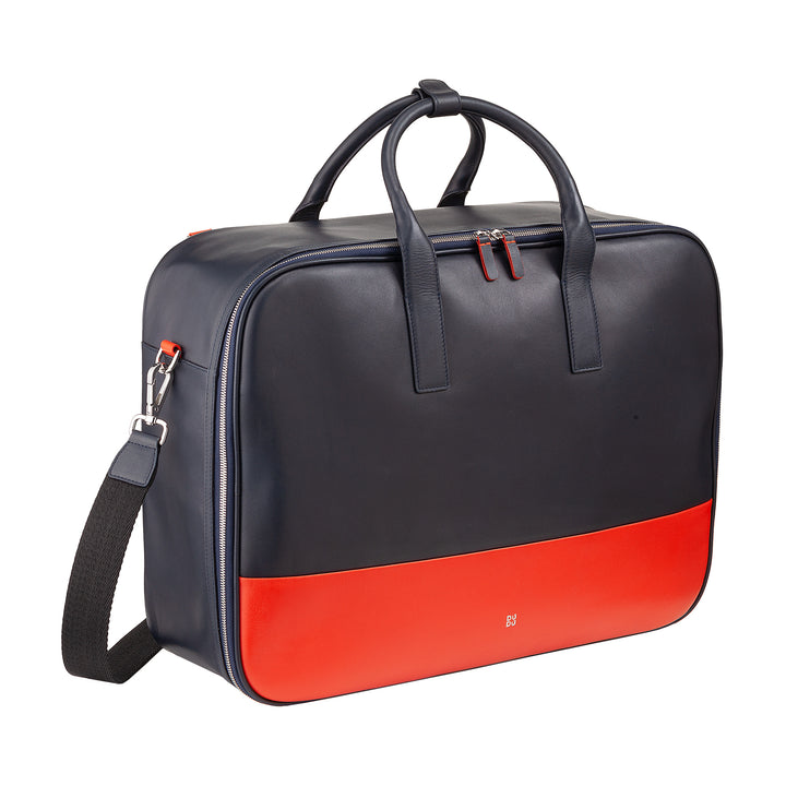 Dudu travel suitcase for men in high quality leather woman, 33 -liter travel backpack, hand luggage, shoulder bag with zip zip