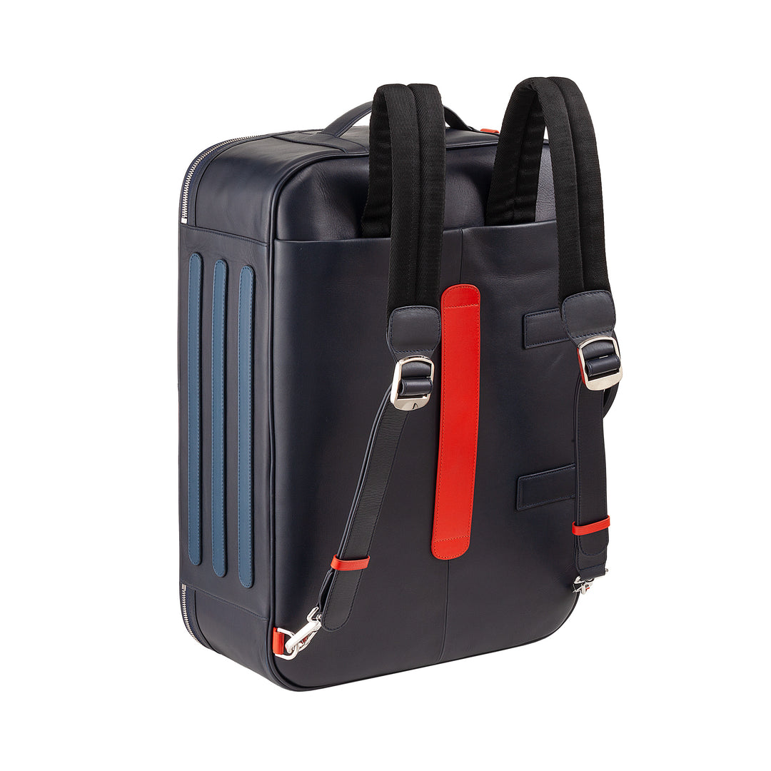 Dudu travel suitcase for men in high quality leather woman, 33 -liter travel backpack, hand luggage, shoulder bag with zip zip