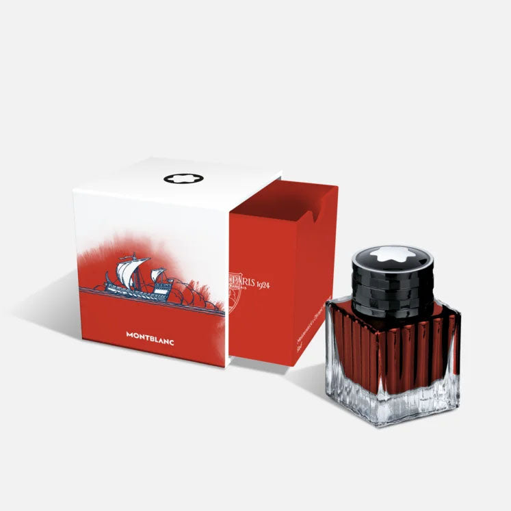 Montblanc ink Boccetta 50ml Meisterstück x Olympic Heritage Paris 1924 Red 132952