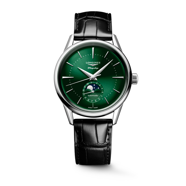 LONGINES – FLAGGSCHIFF HERITAGE MONDPHASE – L4.815.4.02.2