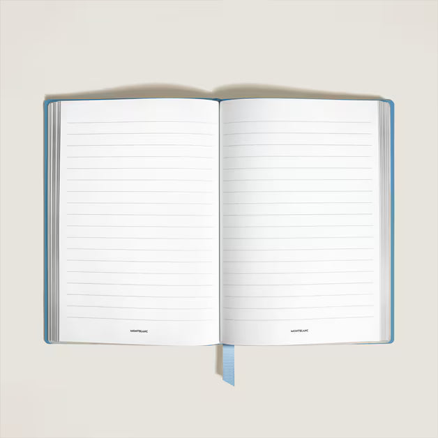 Montblanc Notizblock Nr. 146, liniert, Sartorial-Leder, Hellblau, 134759