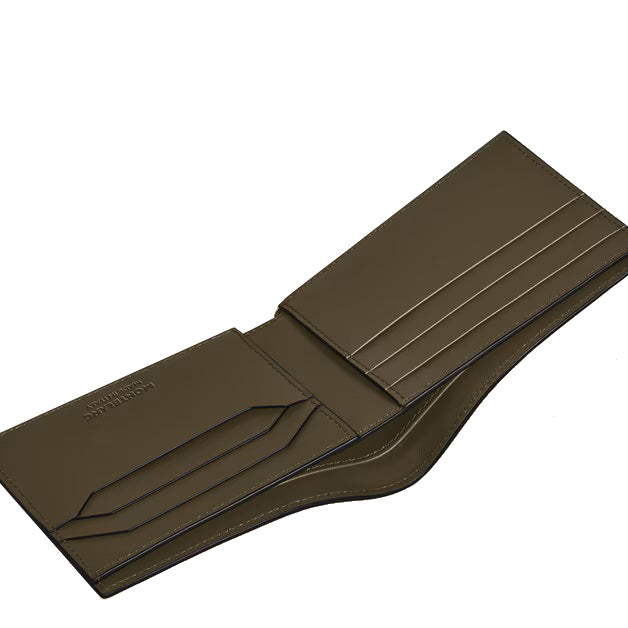 Montblanc 6-ficks plånbok i extremt läder khaki 221434
