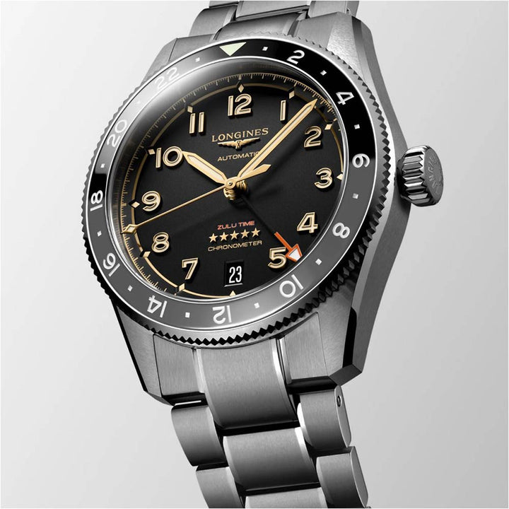 LONGINES WORKSHIP SPIRIT ZULU TIME 39MM ANTRACITE TITANIO AUTANIUM L3.802.1.53.6