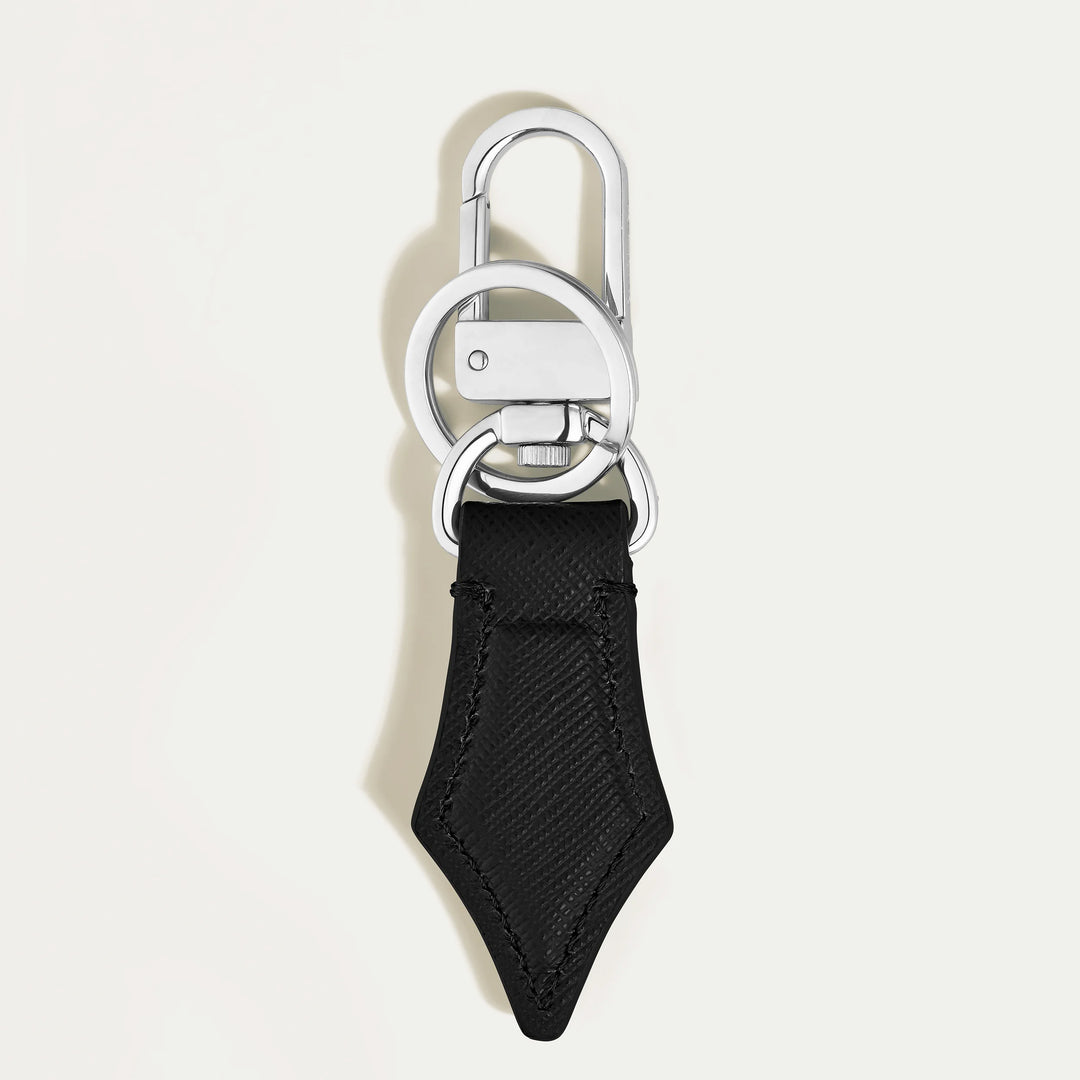 Montblanc black sartorial nib-shaped key ring 220357