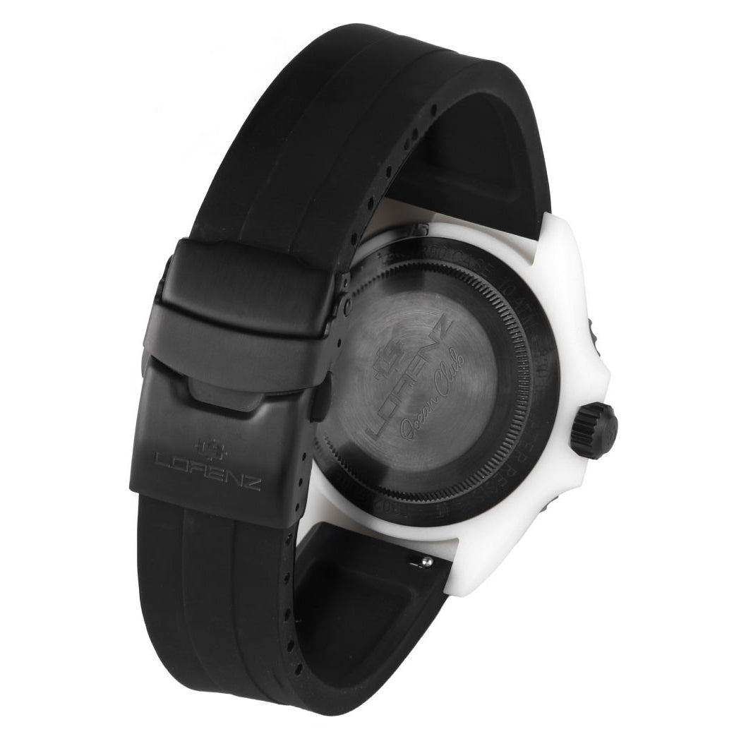 Lorenz Ocean Club White Shark 40mm sort quartz ur 030268FF