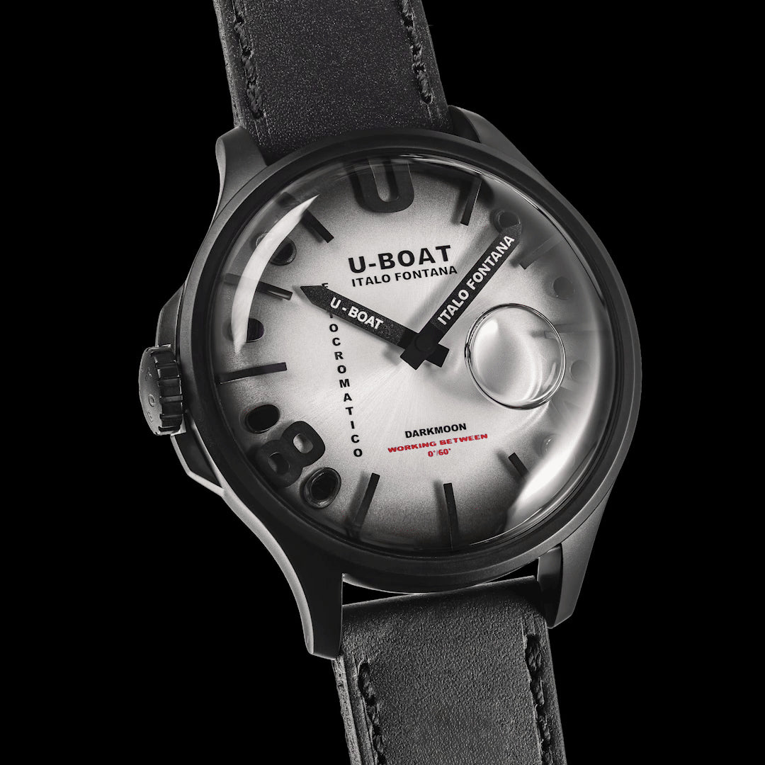 U-BOAT klocka Darkmoon Kama PVD Grå 46,50mm grå kvartsstål PVD grå 3339