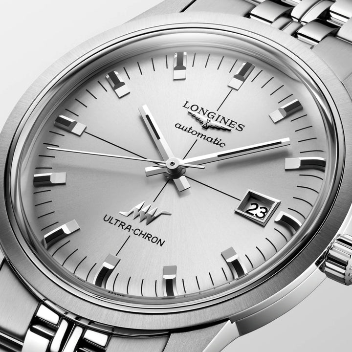 Longines ur Ultra-Chron Classic 37mm sølv automatisk stål L2.537.4.72.6