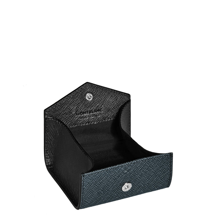 Montblanc Sartorial blå tweed møntpung 220348