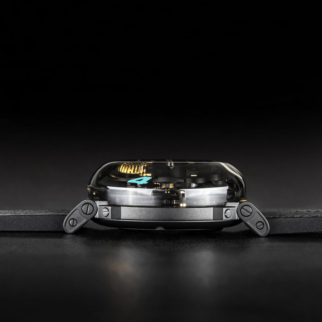 U-BOAT ur U-65 SS TURKIS 44mm skeletoniseret kvartsstål 3352