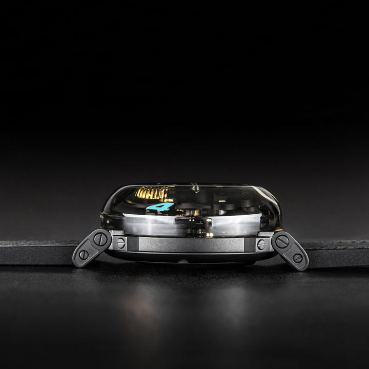 U-BOAT ur U-65 SS TURKIS 44mm skeletoniseret kvartsstål 3352