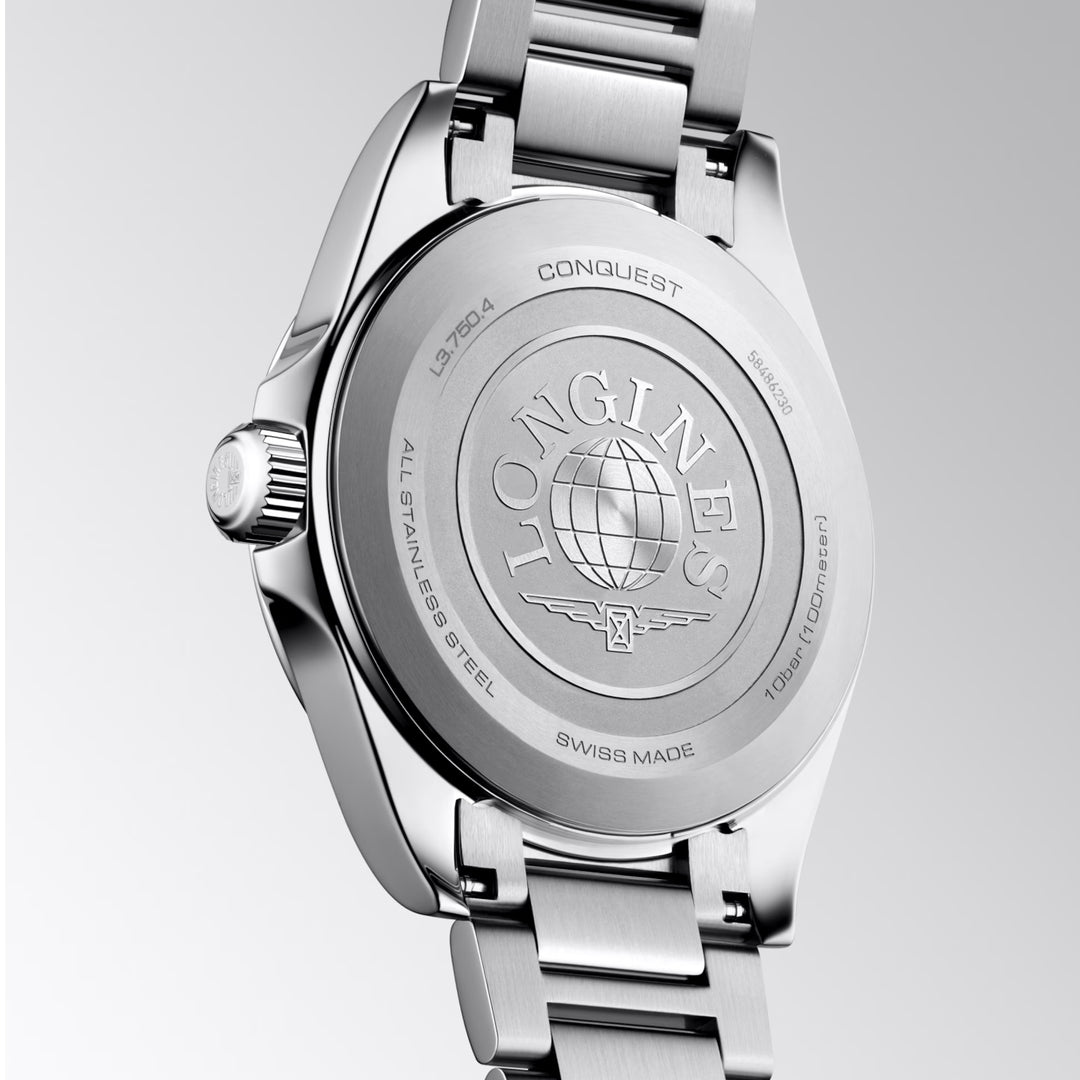 Longines klocka 38mm blått kvartsstål L3.750.4.92.6