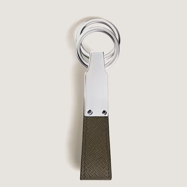 Montblanc Sartorial khaki læder nøglering 221354