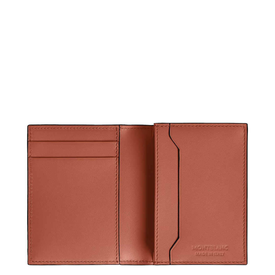Montblanc kortholder 4 lommer Extreme læder sort/bauxit 223167