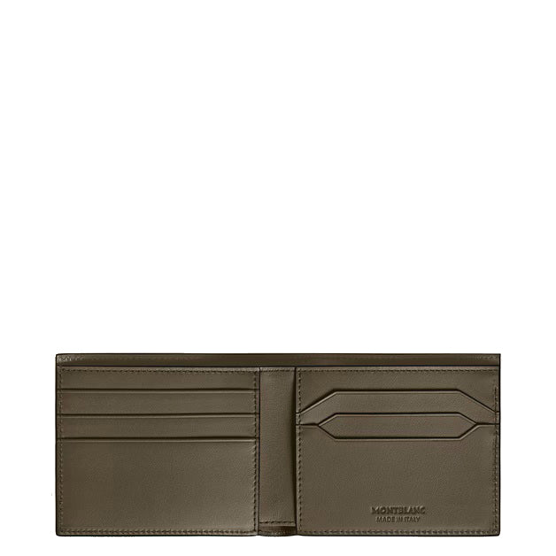 Montblanc 6-ficks plånbok i extremt läder khaki 221434