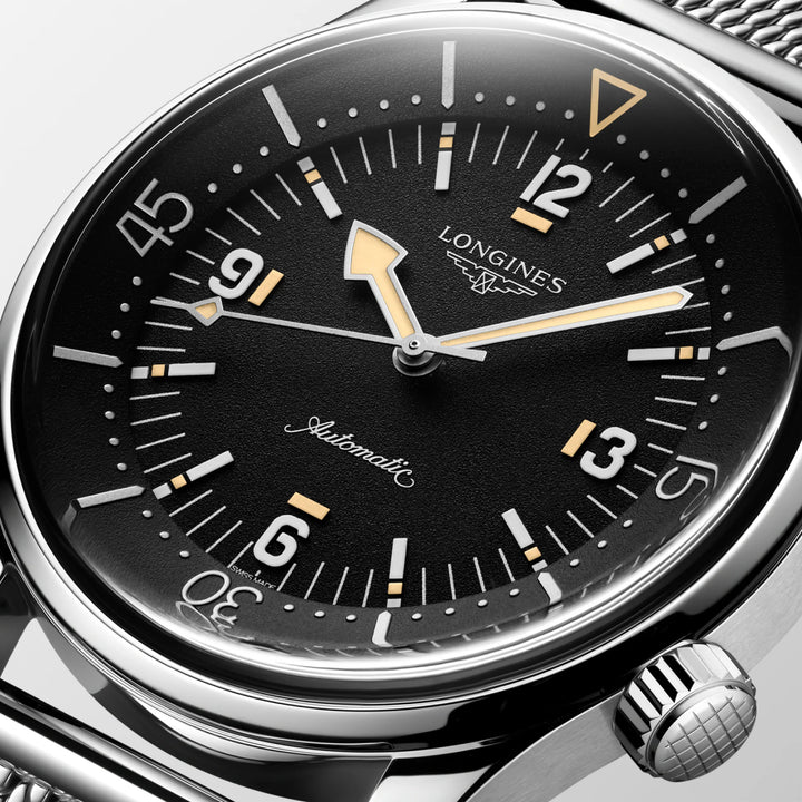 Longines ur Legend Diver 59 42mm sort automatisk stål L3.795.4.59.9