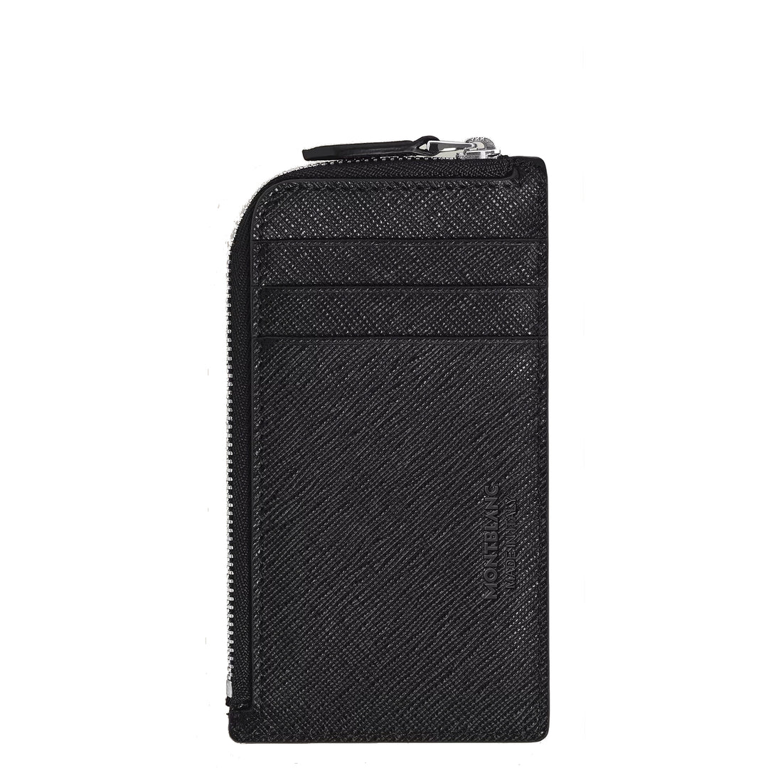 Montblanc kortholder 7 lommer med lynlås Sartorial læder sort 223121