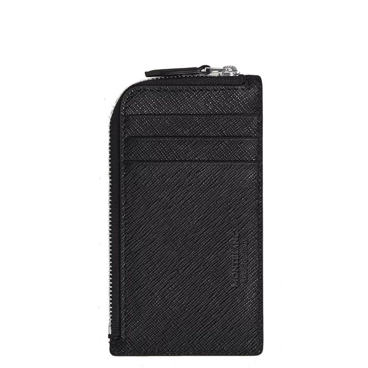 Montblanc kortholder 7 lommer med lynlås Sartorial læder sort 223121