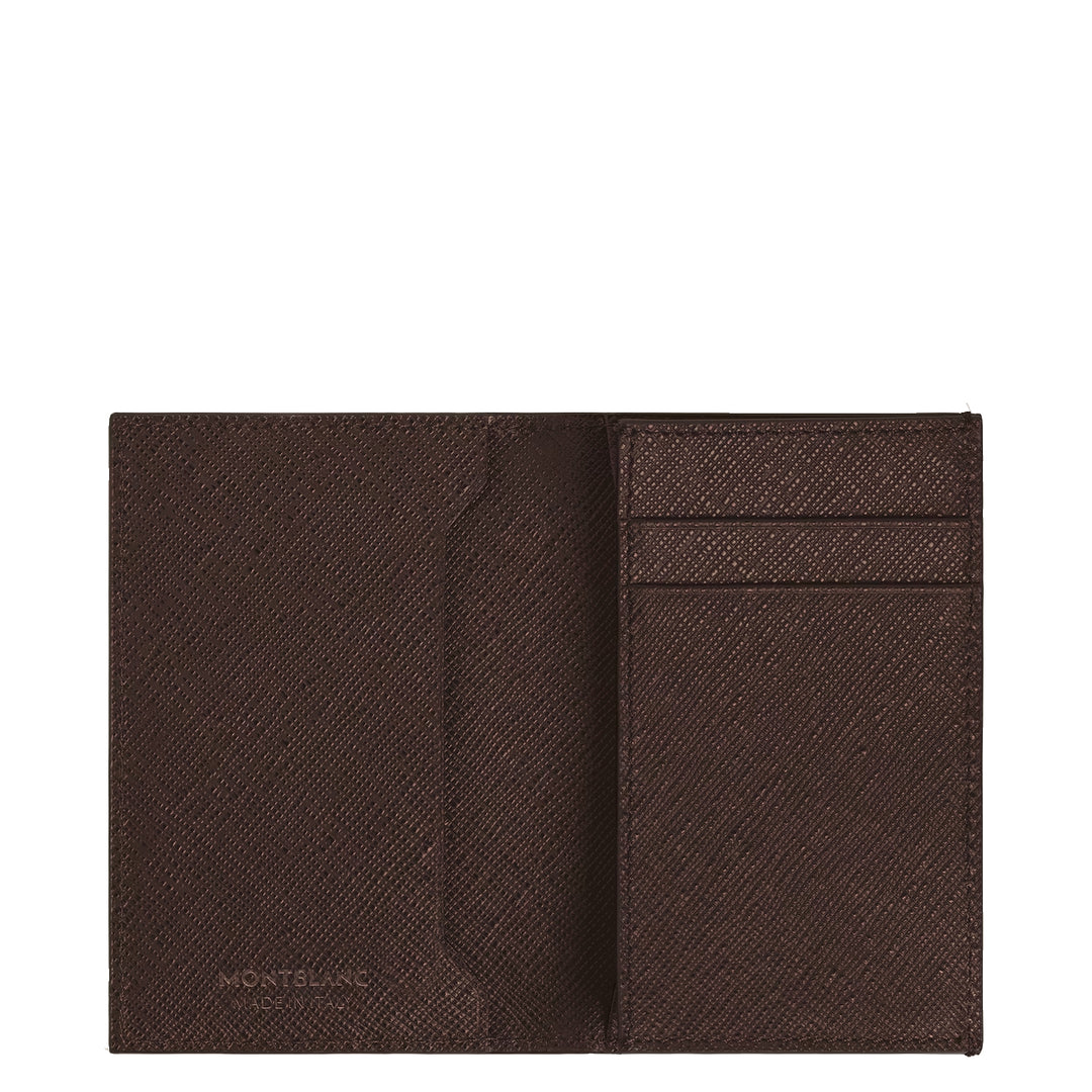Montblanc Kartenetui 2 Taschen Sartorial Leder Ebenholzfarbe 223043