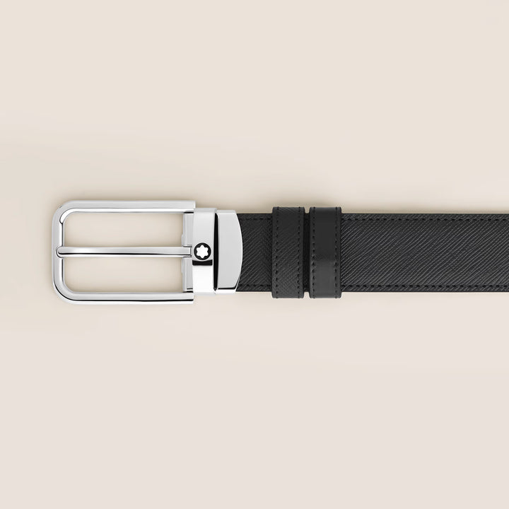 Montblanc vendbart bælte 30 mm Sartorial læder rektangulært spænde 223409