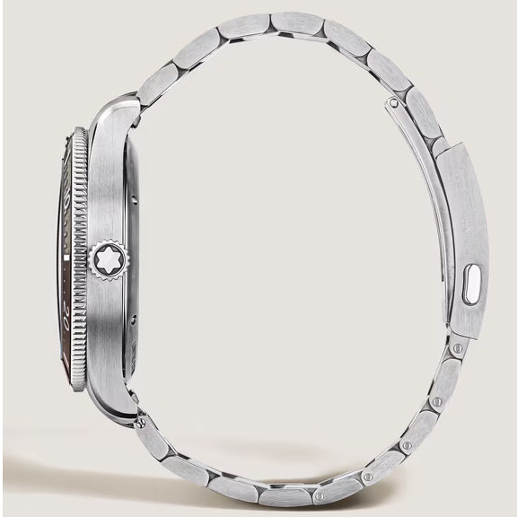 Montblanc klocka Iced Sea Automatic Date 0 Oxygen Limited Edition 700 stycken 41mm beige automatstål 137211