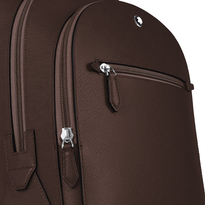 Montblanc medium rygsæk 3 rum Sartorial læder Ibenholt farve 222929
