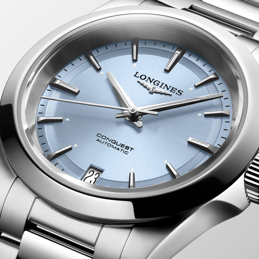 Longines Conquest ur 34mm blå automatisk stål L3.430.4.92.6