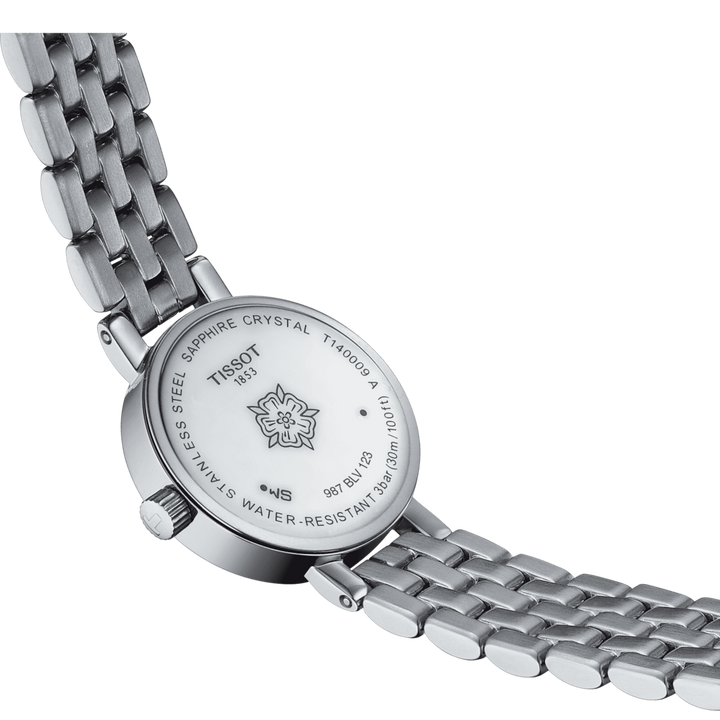 Tissssot watch Lovely Round 19.5mm mother of pearl diamonds quartz steel T140.000.91.61.116.00