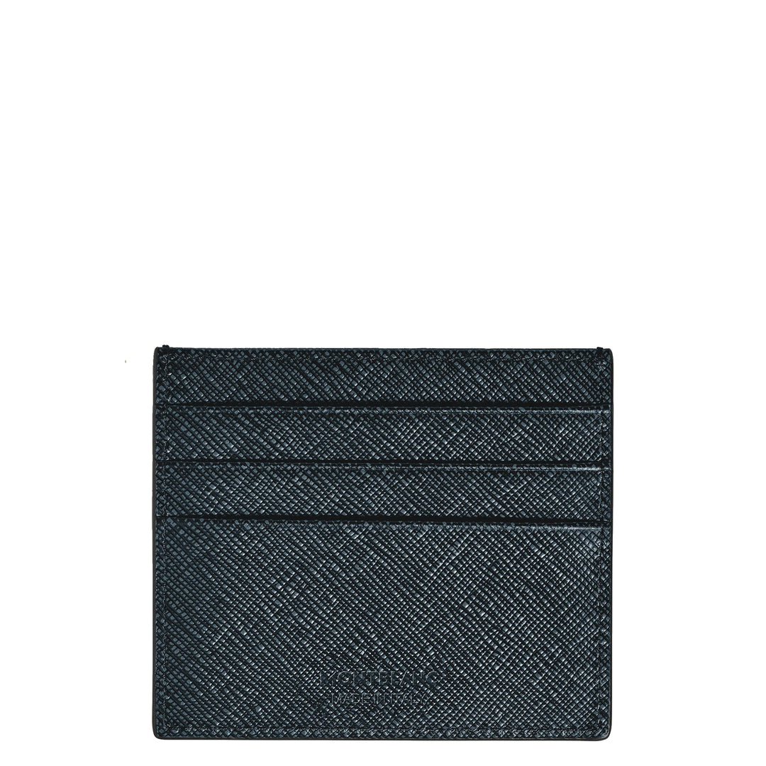 Montblanc kortholder 6 rum Sartorial blå tweed 220389