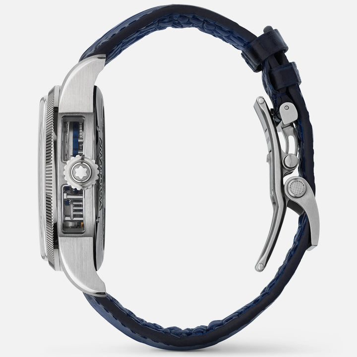 Montblanc watch 1858 The Unveiled Minerva Chronograph Limited Edition - 100 pieces 43mm skeletal manual steel 133296