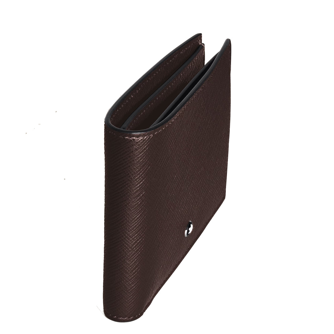 Montblanc 8 pocket plånbok i Sartorial läder ebenholts färg 223023