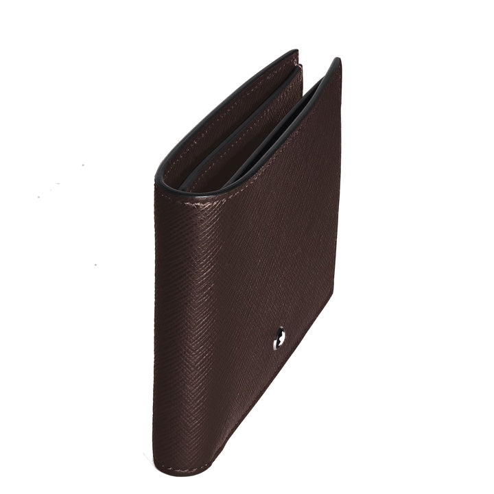 Montblanc 8 pocket plånbok i Sartorial läder ebenholts färg 223023