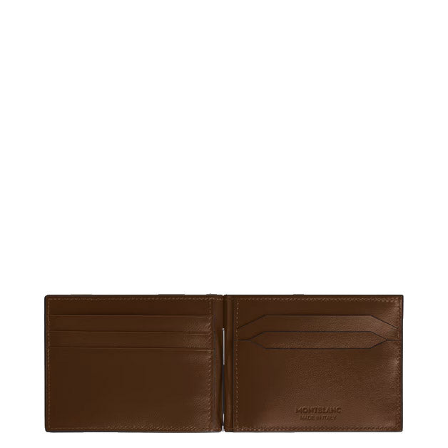 Montblanc 6-ficks plånbok med pengaklämma Meisterstück Gradient brun 220316