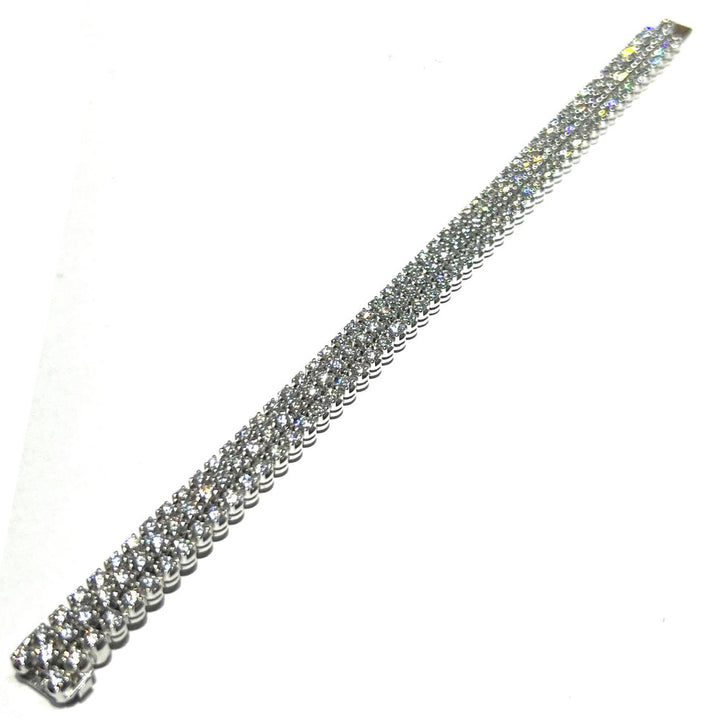 18 karat guld trippeldiamant tennisarmband linser FCBT02890