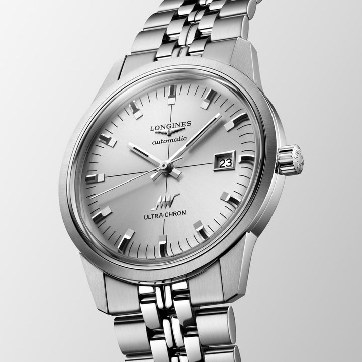 Longines ur Ultra-Chron Classic 37mm sølv automatisk stål L2.537.4.72.6