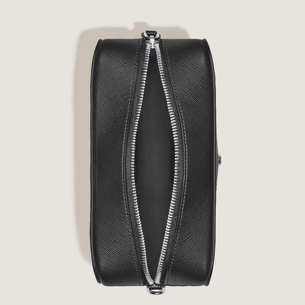 Montblanc small Sartorial black leather toiletry bag 221572