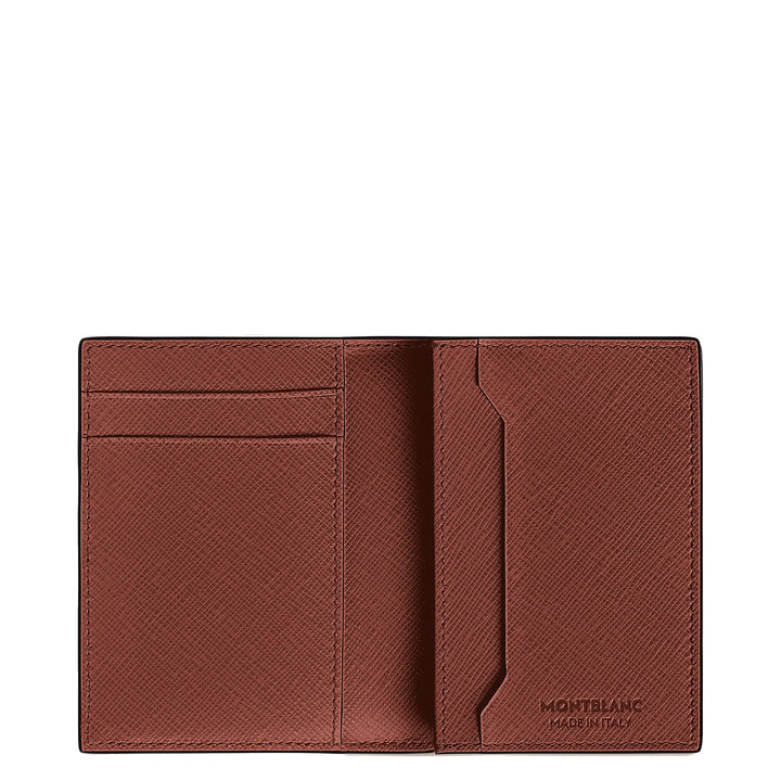 Montblanc kortholder 4 lommer Sartorial læder rød eg 223045
