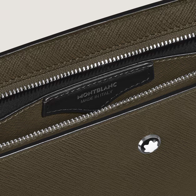 Montblanc Sartorial Kaki læder clutch taske 221566