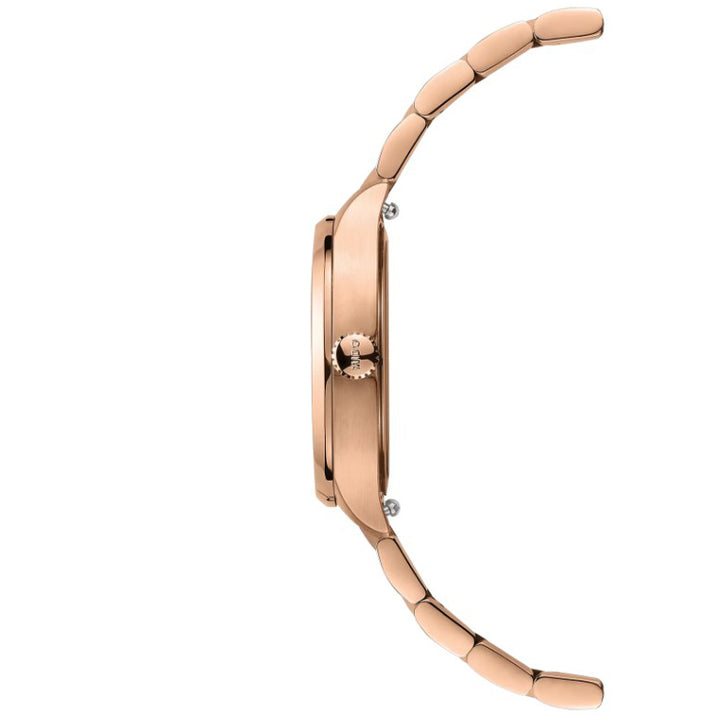 Mido Multifort TV 28mm brunt kvartsstål roséguld PVD-finish M049.110.33.296.00