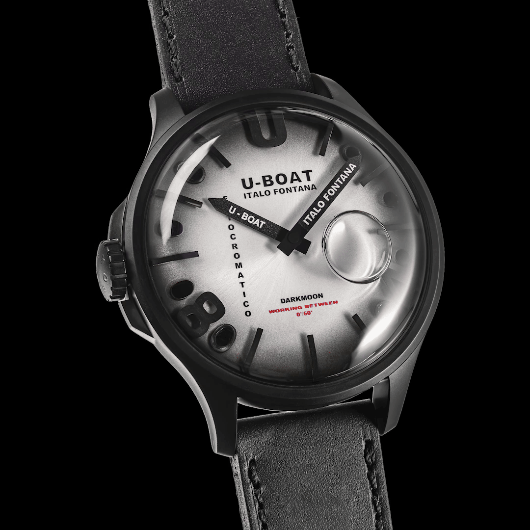 U-BOAT klocka Darkmoon Kama PVD Grå 46,50mm grå kvartsstål PVD grå 3339