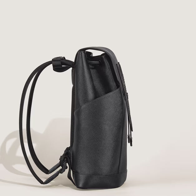 Montblanc medium Sartorial læder rygsæk sort 220421