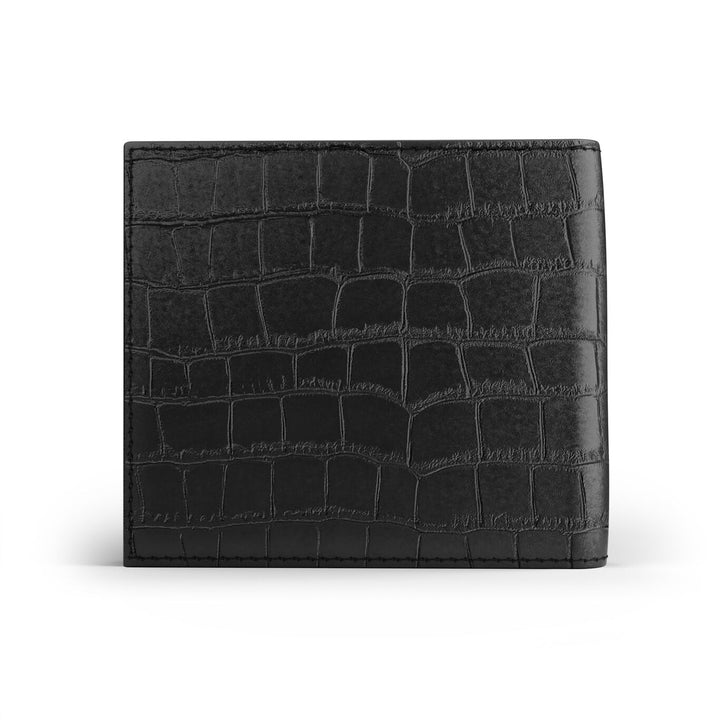 Giovanni Raspini plånbok i svart krokodil 925 silver L0024